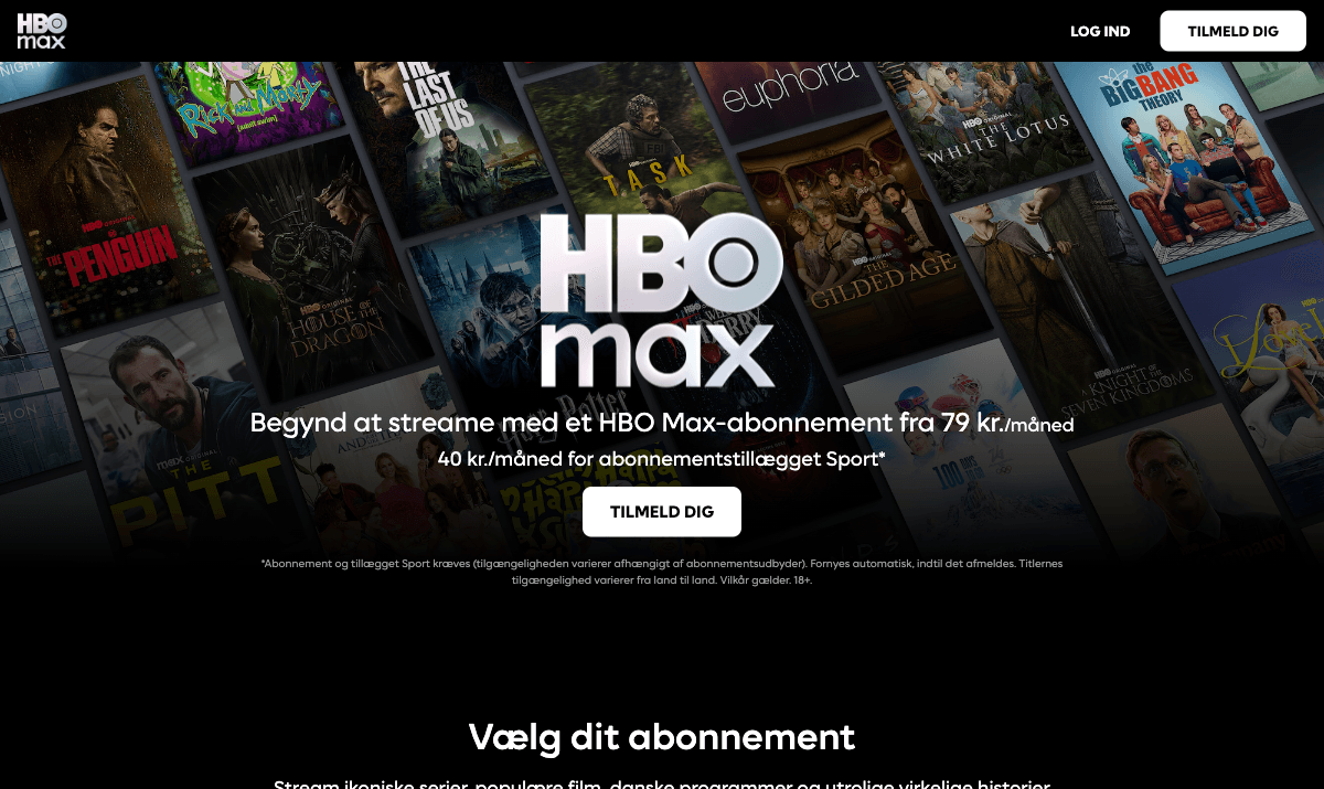 HBO Max Danmark — Stream HBO, Discovery, serier og film